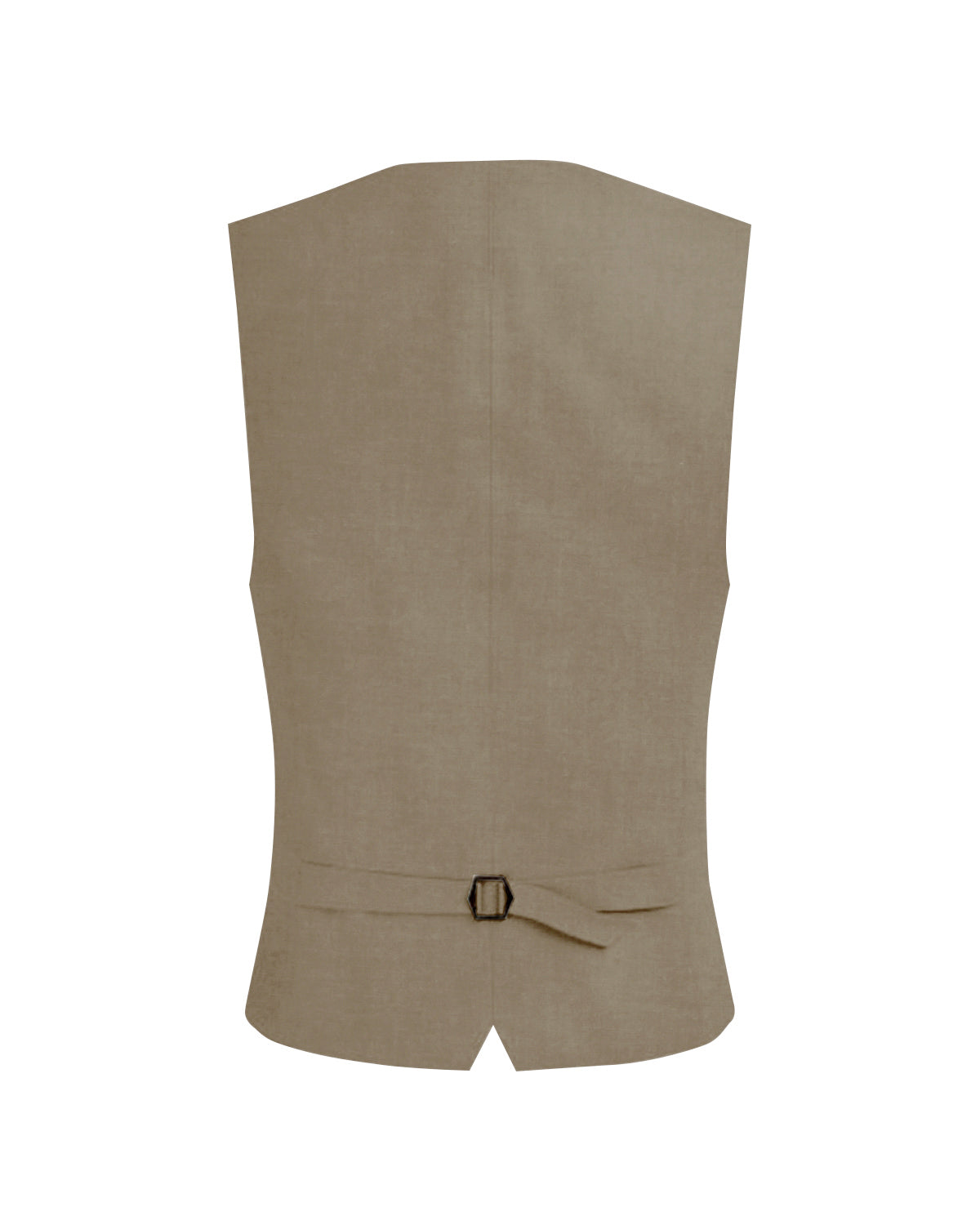 Makara Brown Worsted Wool 4 Way Stretch Wrinkle Free Fluid Drape Fabric Waistcoat