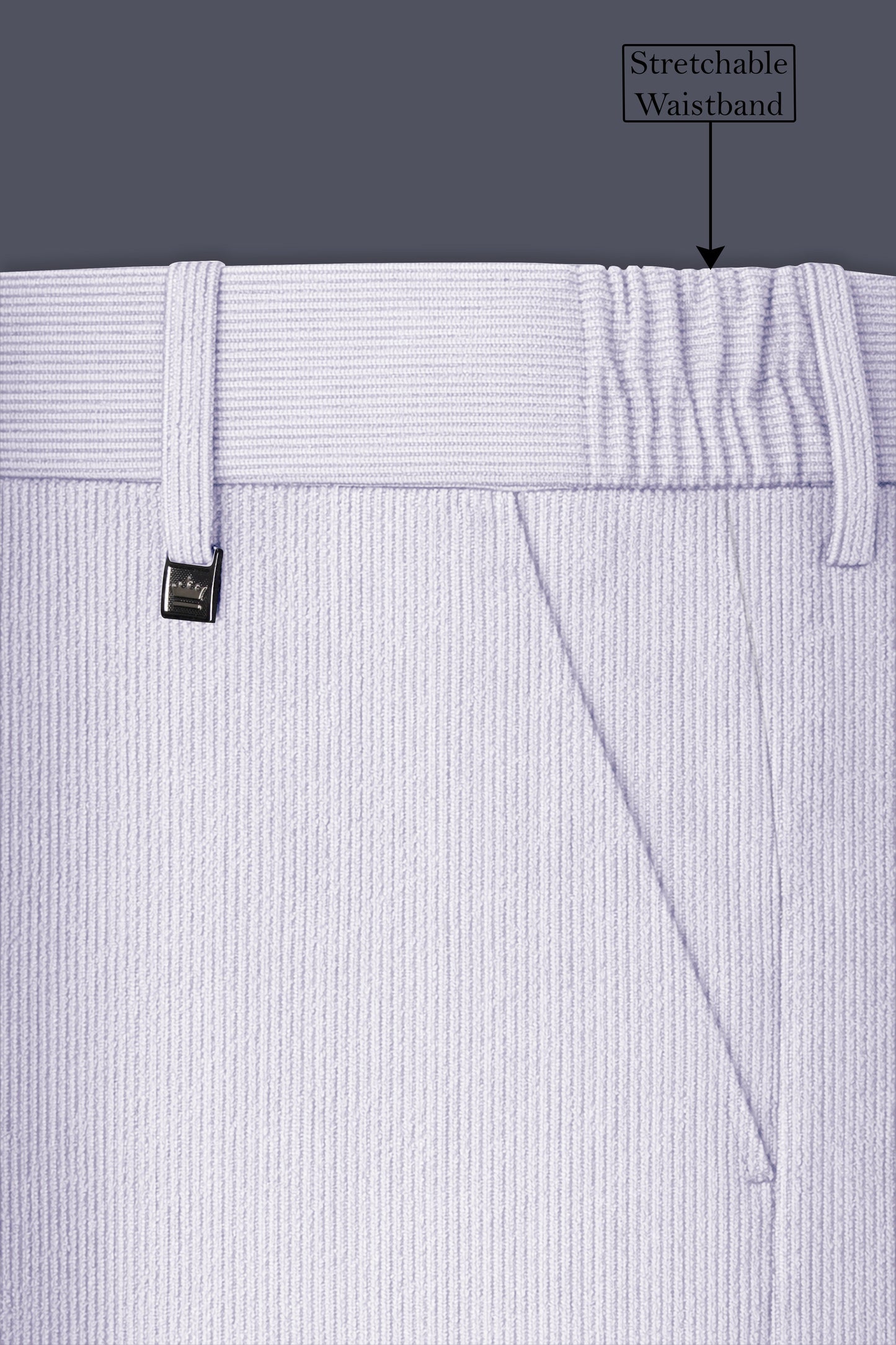 Auremerc-Mercury Gray Corduroy Premium Single Breasted Sports Suit