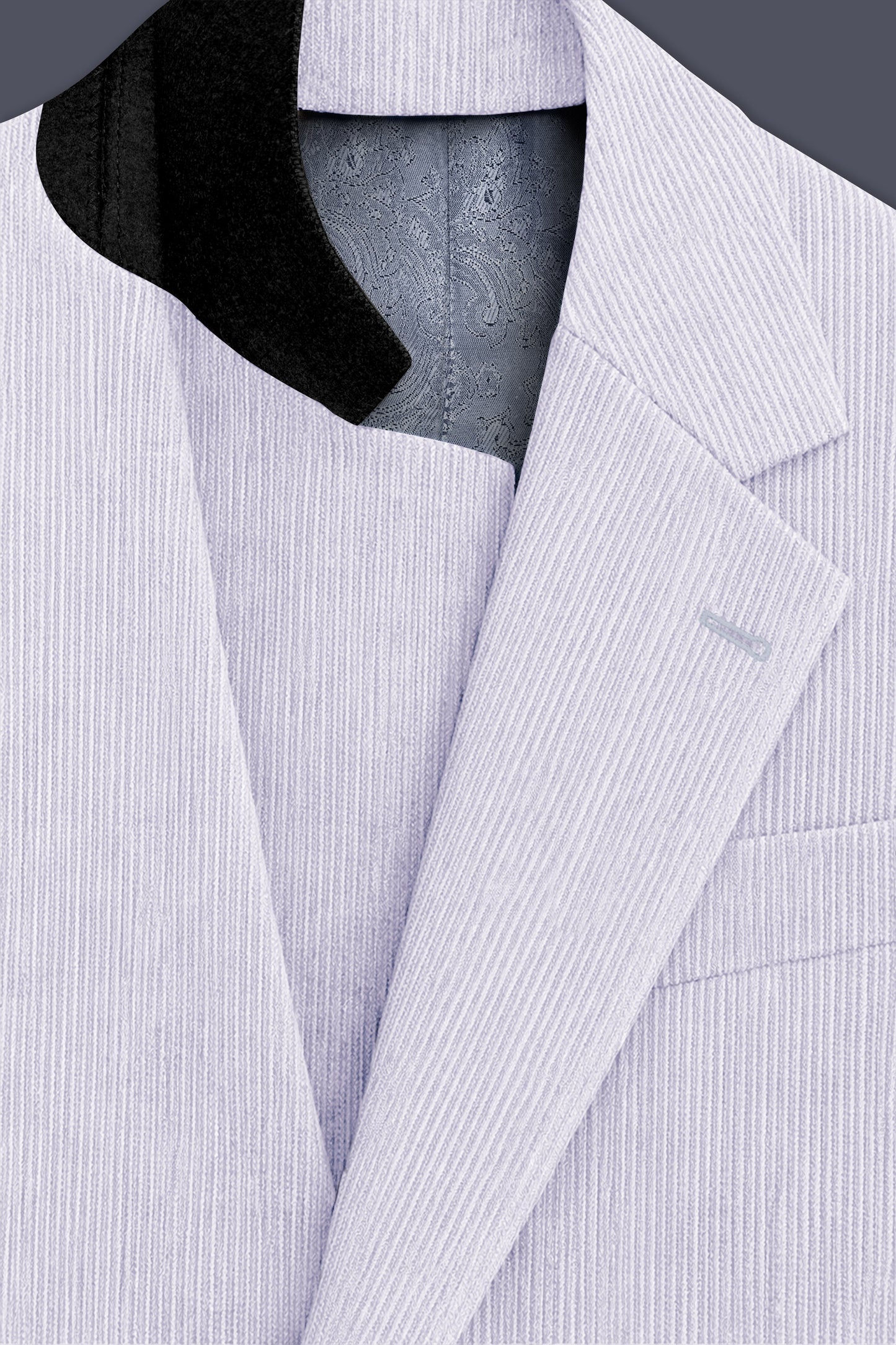 Auremerc-Mercury Gray Corduroy Premium Single Breasted Sports Suit