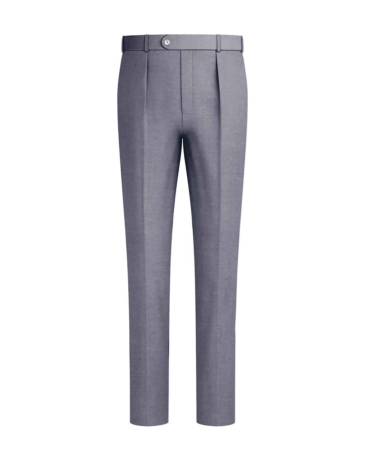 Carbon Gray Worsted Wool 4 Way Stretch Wrinkle Free Fluid Drape Fabric Stretchable Waistband Pant