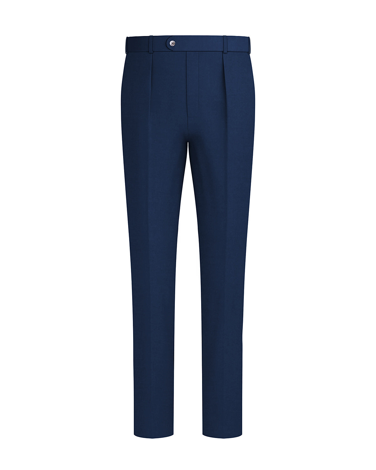 Mirage Blue Worsted Wool 4 Way Stretch Wrinkle Free Fluid Drape Fabric Stretchable Waistband Pant