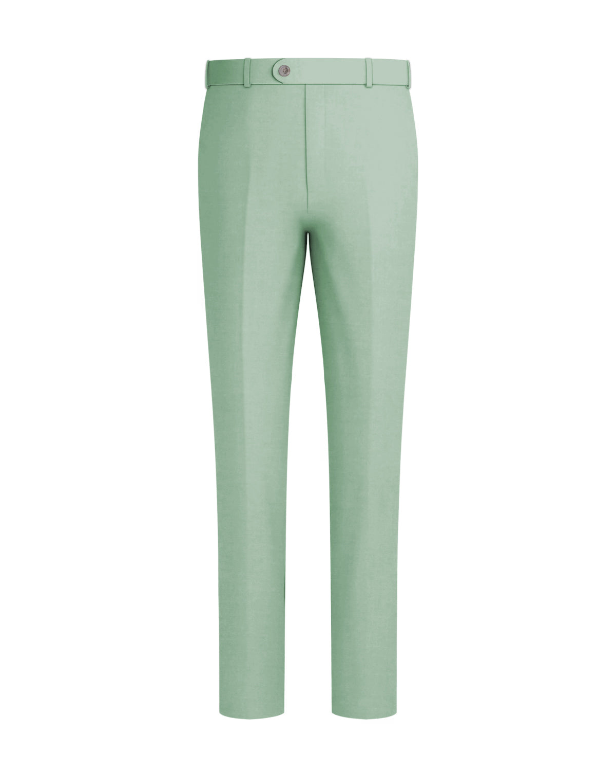 Surf Green Worsted Wool 4 Way Stretch Wrinkle Free Fluid Drape Fabric Stretchable Waistband Pant