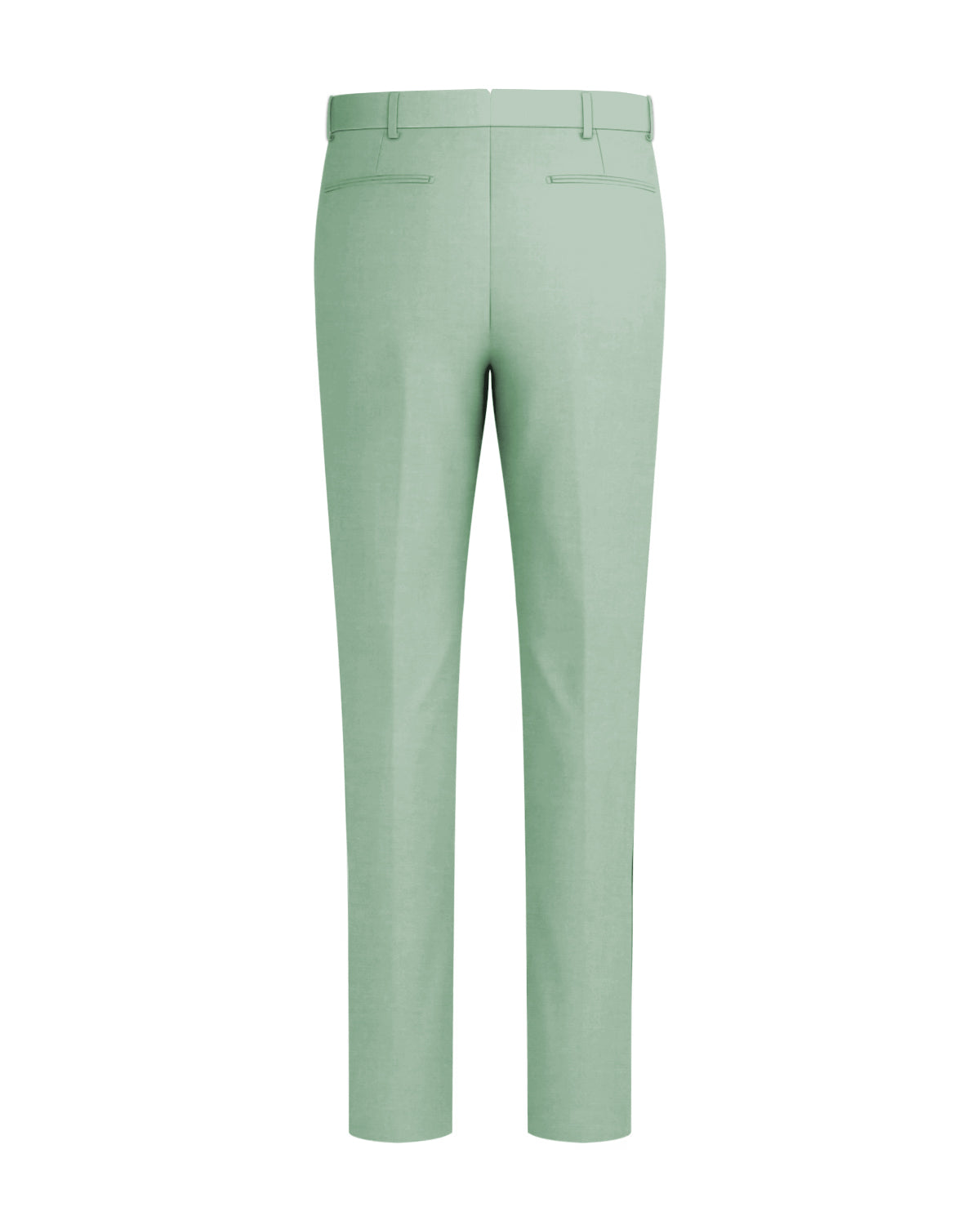 Surf Green Worsted Wool 4 Way Stretch Wrinkle Free Fluid Drape Fabric Stretchable Waistband Pant