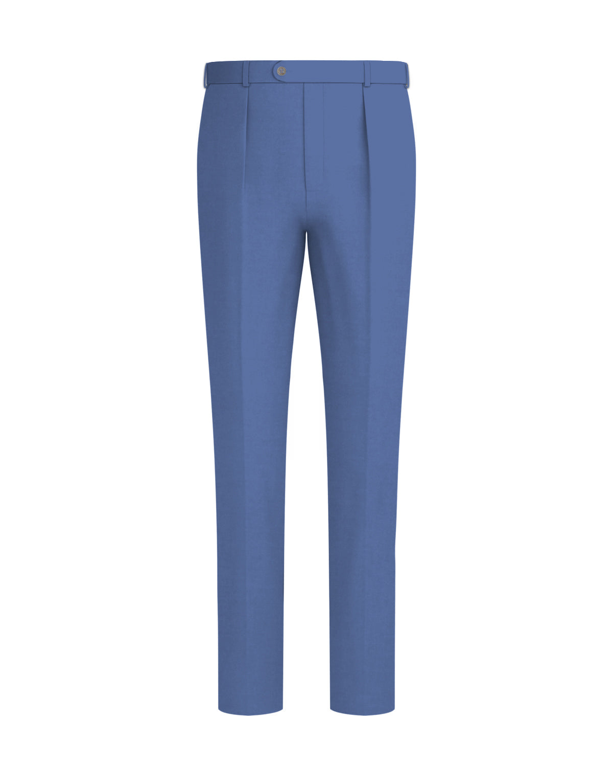 Marble Blue Wool Rich Slight Stretch Stretchable Waistband Pant
