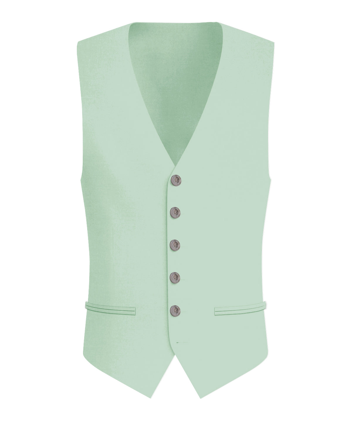 Surf Green Worsted Wool 4 Way Stretch Wrinkle Free Fluid Drape Fabric Waistcoat